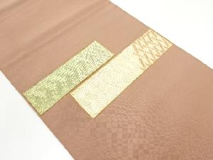 アンティーク　綴れパッチワーク短冊に古典柄織出し名古屋帯（材料）